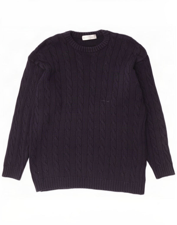 Marks & Spencer da uomo St. Michael girocollo maglione maglione grande blu navy