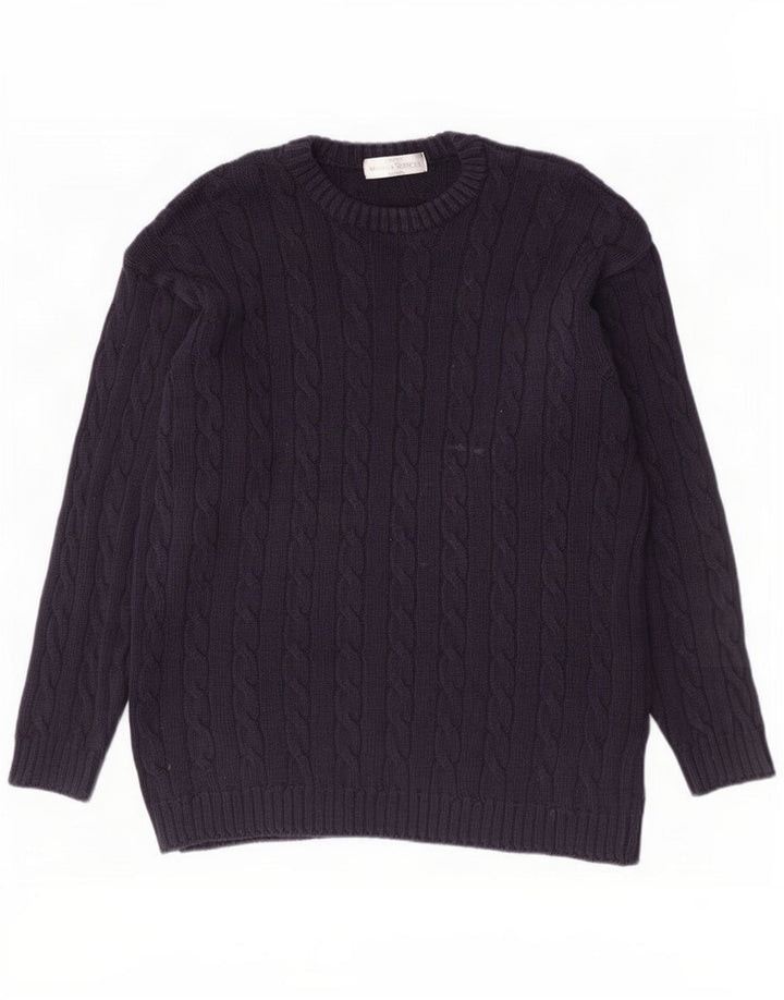 Marks & Spencer da uomo St. Michael girocollo maglione maglione grande blu navy