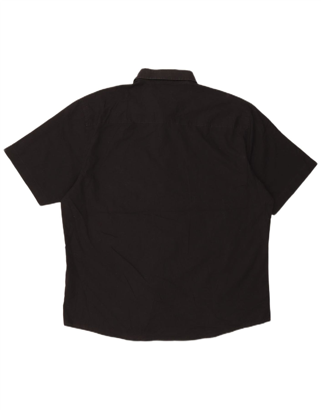 Camicia da uomo a maniche corte vestibilità regolare Pierre Cardin 3XL poliestere nero