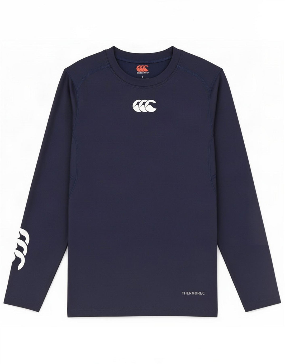 Canterbury Top grafico da uomo a maniche lunghe piccolo blu navy Poliestere
