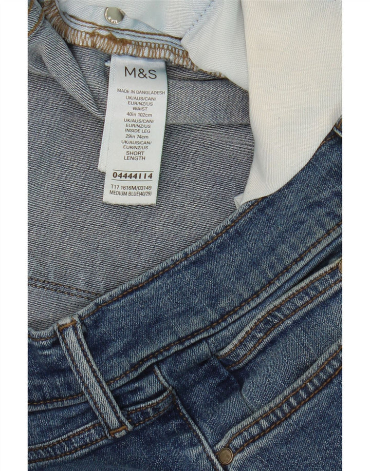 Jeans dritti da uomo Marks & Spencer W40 L29 cotone blu