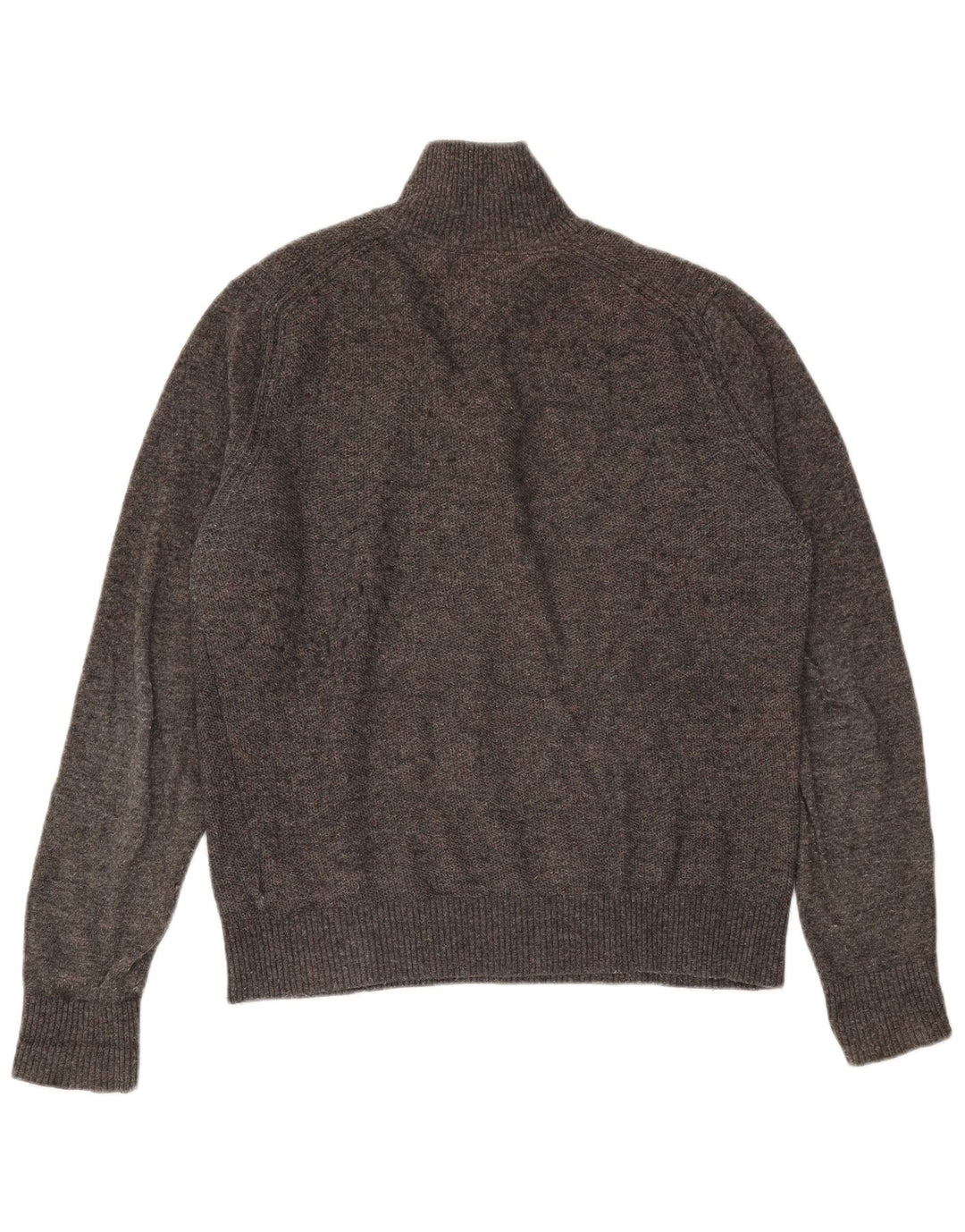 Maglione da uomo Tommy Hilfiger con bottoni e collo in lana grigio medio