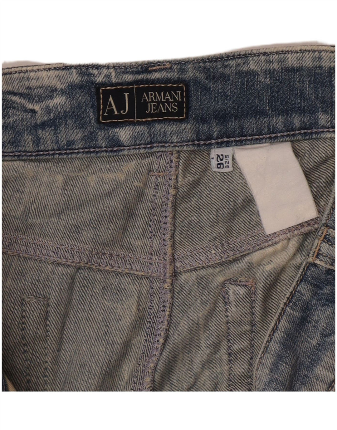 Jeans dritti da donna Armani W26 L34 Blu