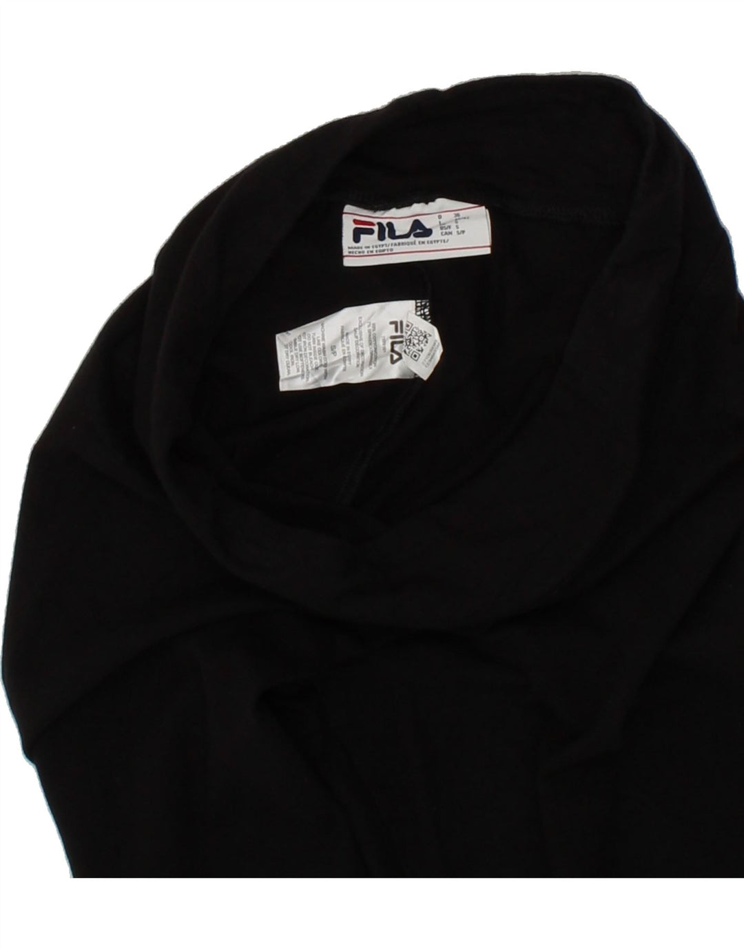 FILA Womens Graphic Leggings UK 10 Small  Black Cotton Vintage Fila and Second-Hand Fila from Messina Hembry 