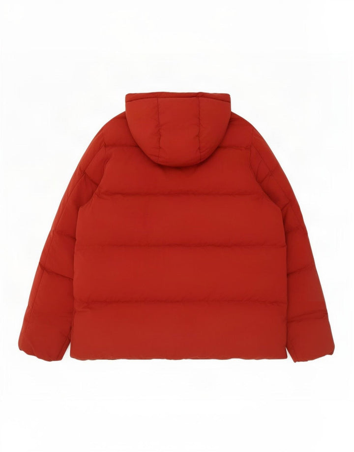 Seventy Cappotto imbottito con cappuccio da uomo UK 40 Large Rosso Poliestere