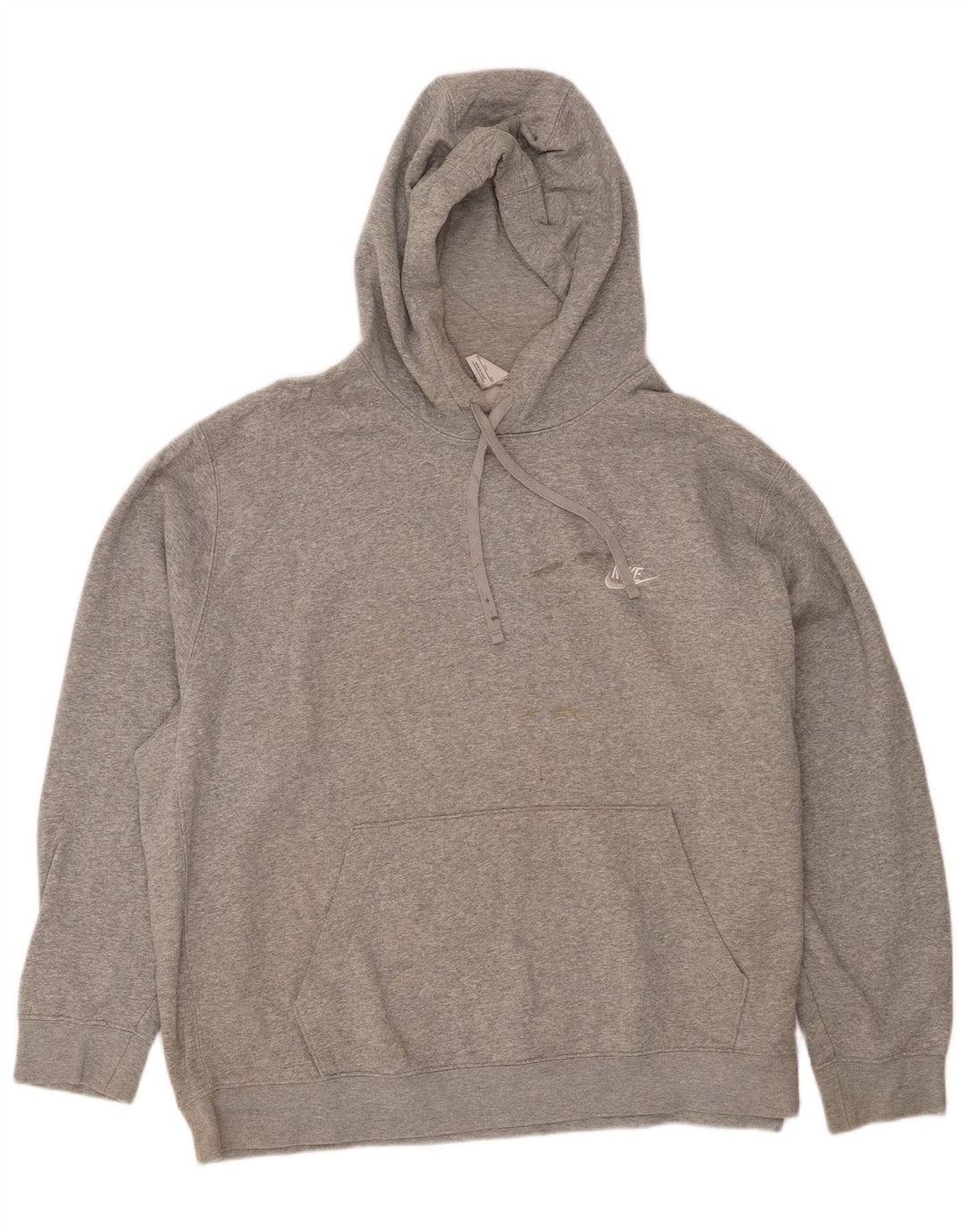 Felpa con cappuccio da uomo Nike 3XL cotone chiazzato grigio