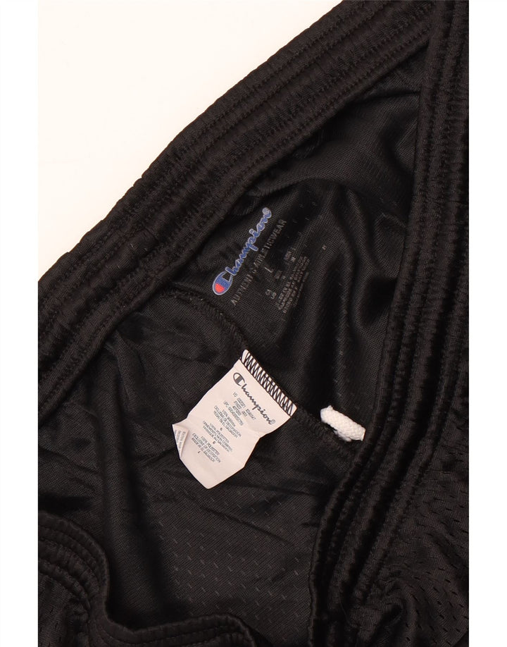 Pantaloncini sportivi da uomo CHAMPION grandi in poliestere nero