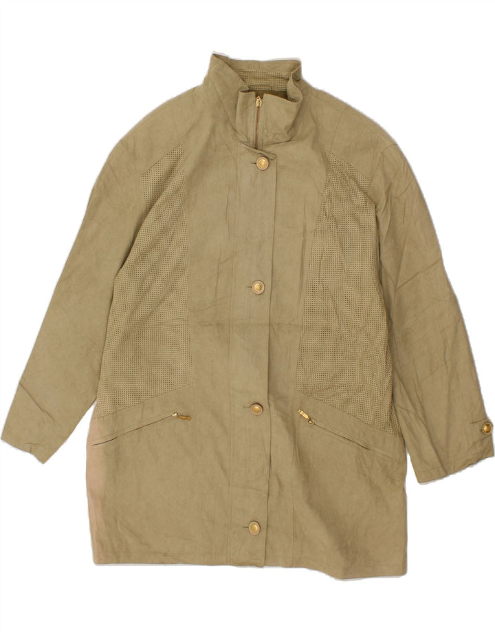 BARONIA Womens Raincoat UK 16 Large Beige Polyamide Vintage Baronia and Second-Hand Baronia from Messina Hembry 