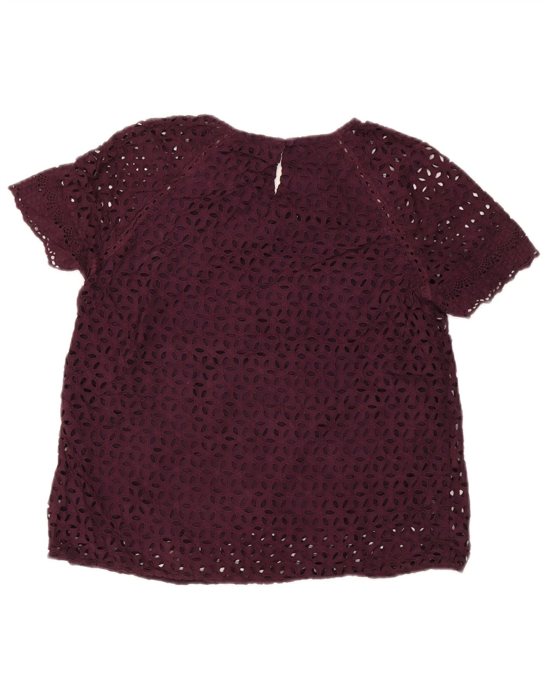 J. CREW Camicetta da donna Top US 8 Cotone floreale viola medio
