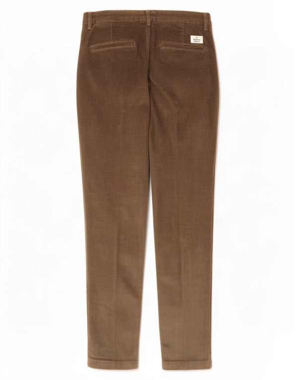 Pantaloni chino slim in velluto a coste da uomo Avirex W30 L32 cotone marrone
