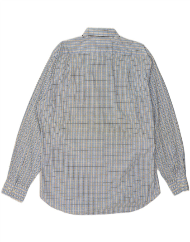 HUGO BOSS Mens Shirt Size 41 16 Large Blue Check Cotton Vintage Hugo Boss and Second-Hand Hugo Boss from Messina Hembry 