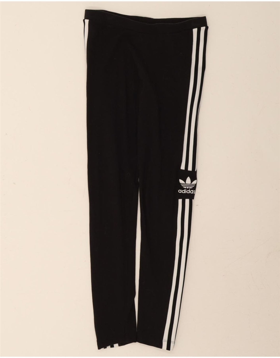 ADIDAS Womens Leggings UK 10 Small Black Cotton Vintage Adidas and Second-Hand Adidas from Messina Hembry 