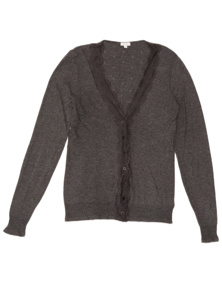 Maglione cardigan da donna JIGSAW UK 12 Poliestere grigio medio