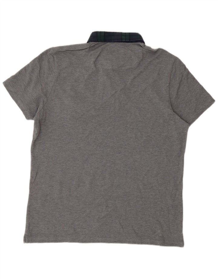 Polo da rugby da uomo Lyle & Scott grande in cotone grigio