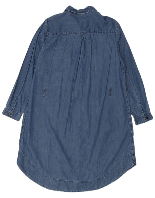 Abito camicia di jeans da donna Marks & Spencer UK 16 grande cotone blu