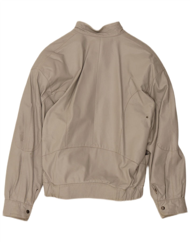 Giacca in pelle da uomo Moda Italiana IT 48 Pelle beige medio