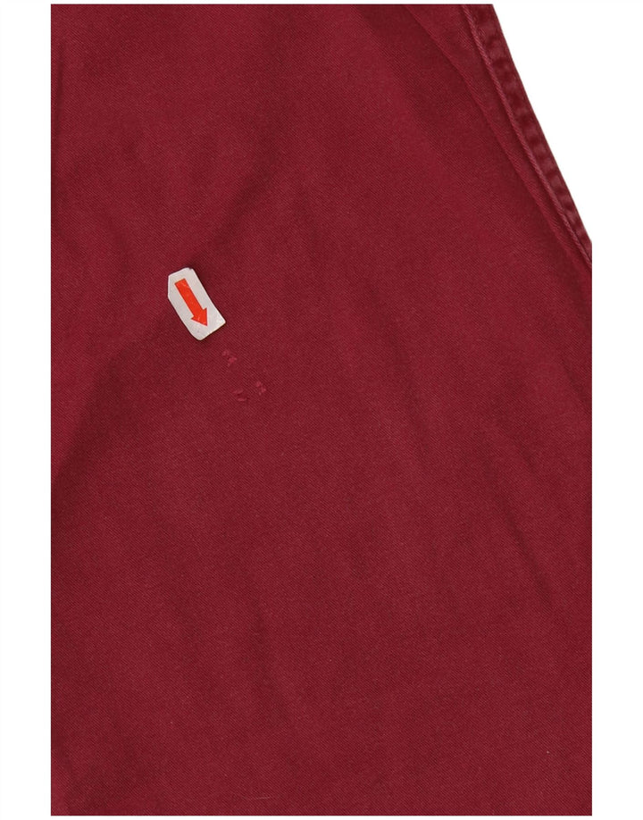 Camicia western da uomo vintage XL in cotone bordeaux