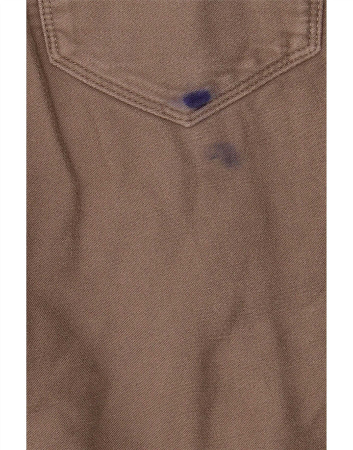 Pantaloni casual slim da uomo Marks & Spencer W32 L33 cotone grigio