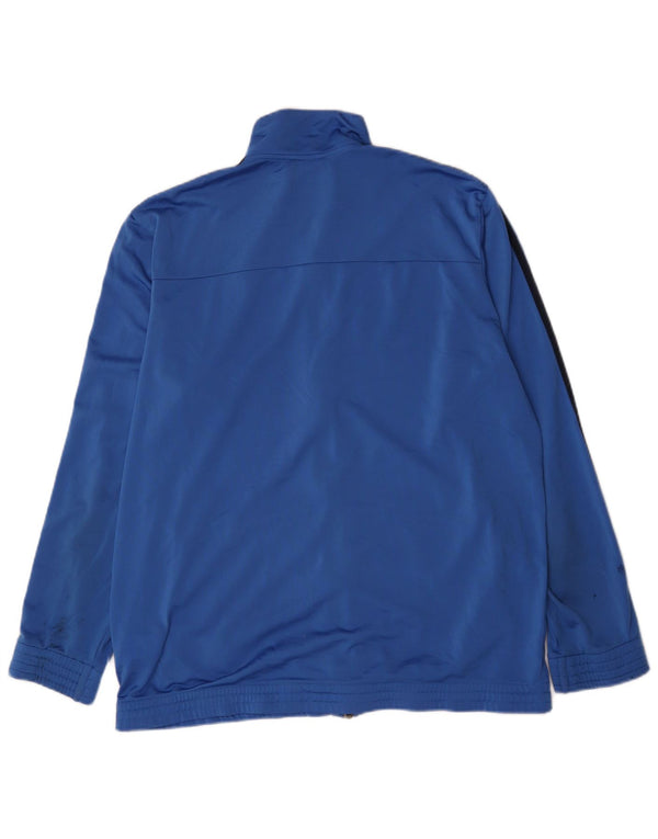 Adidas Mens Graphic Tracksuit Top Jacket UK 48/50 XL Blue Polyester