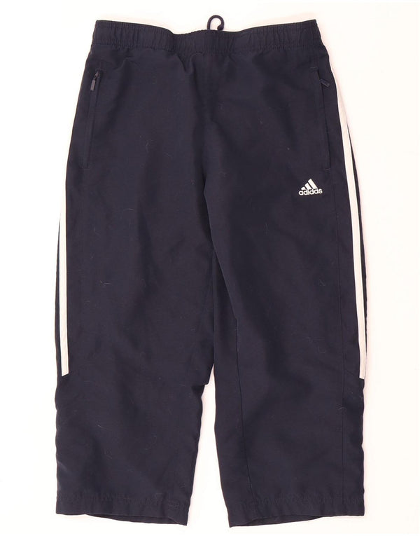 Pantaloni da tuta Adidas Capri da donna UK 10 Small Poliestere blu navy
