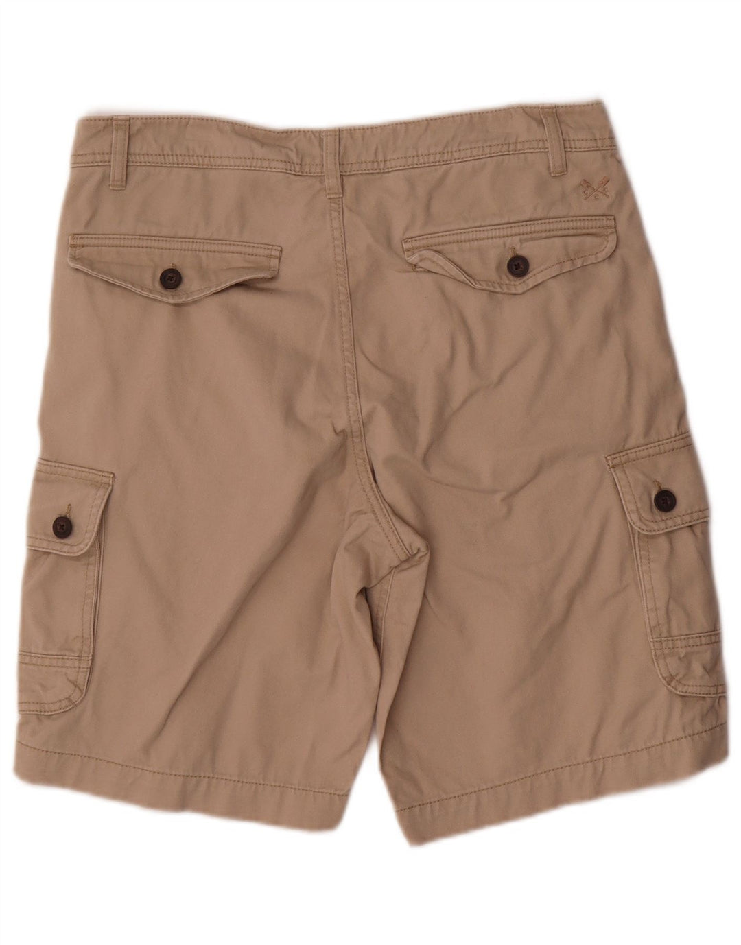 Crew Clothing Pantaloncini cargo da uomo W32 Cotone beige medio