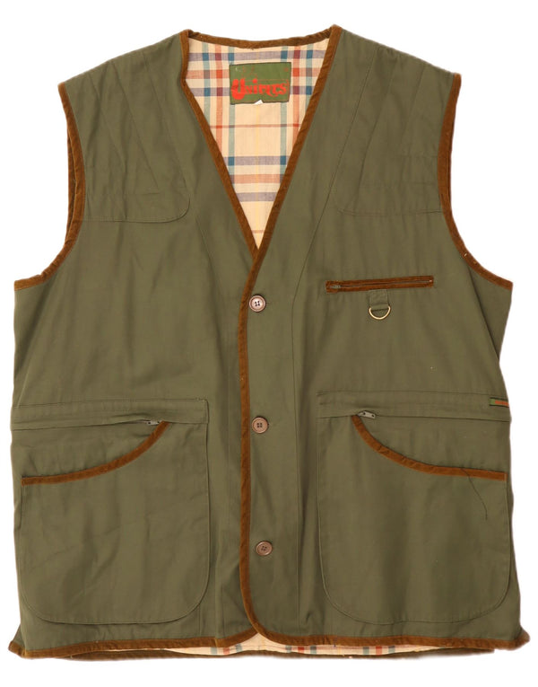 Gilet multiuso da uomo Univers UK 44 2XL Cotone verde classico