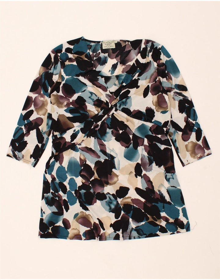 BLARNEY Womens Abstract Pattern A-Line Dress UK 14 Large Multicoloured Vintage Blarney and Second-Hand Blarney from Messina Hembry 