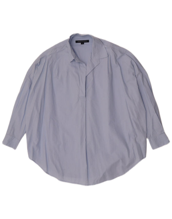 Camicia pullover con maniche a 3/4 da donna French Connection UK 10 piccola blu