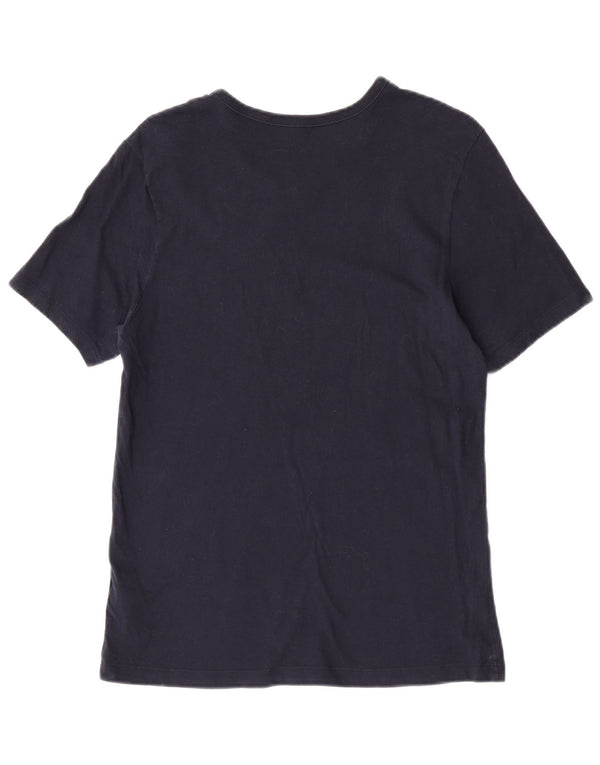 T-shirt da uomo Hugo Boss Top in cotone blu navy medio