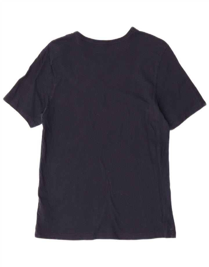 T-shirt da uomo Hugo Boss Top in cotone blu navy medio
