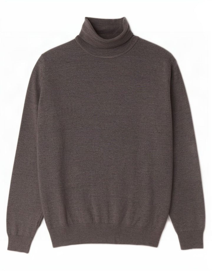 Maglione maglione collo alto da uomo Zara piccolo grigio