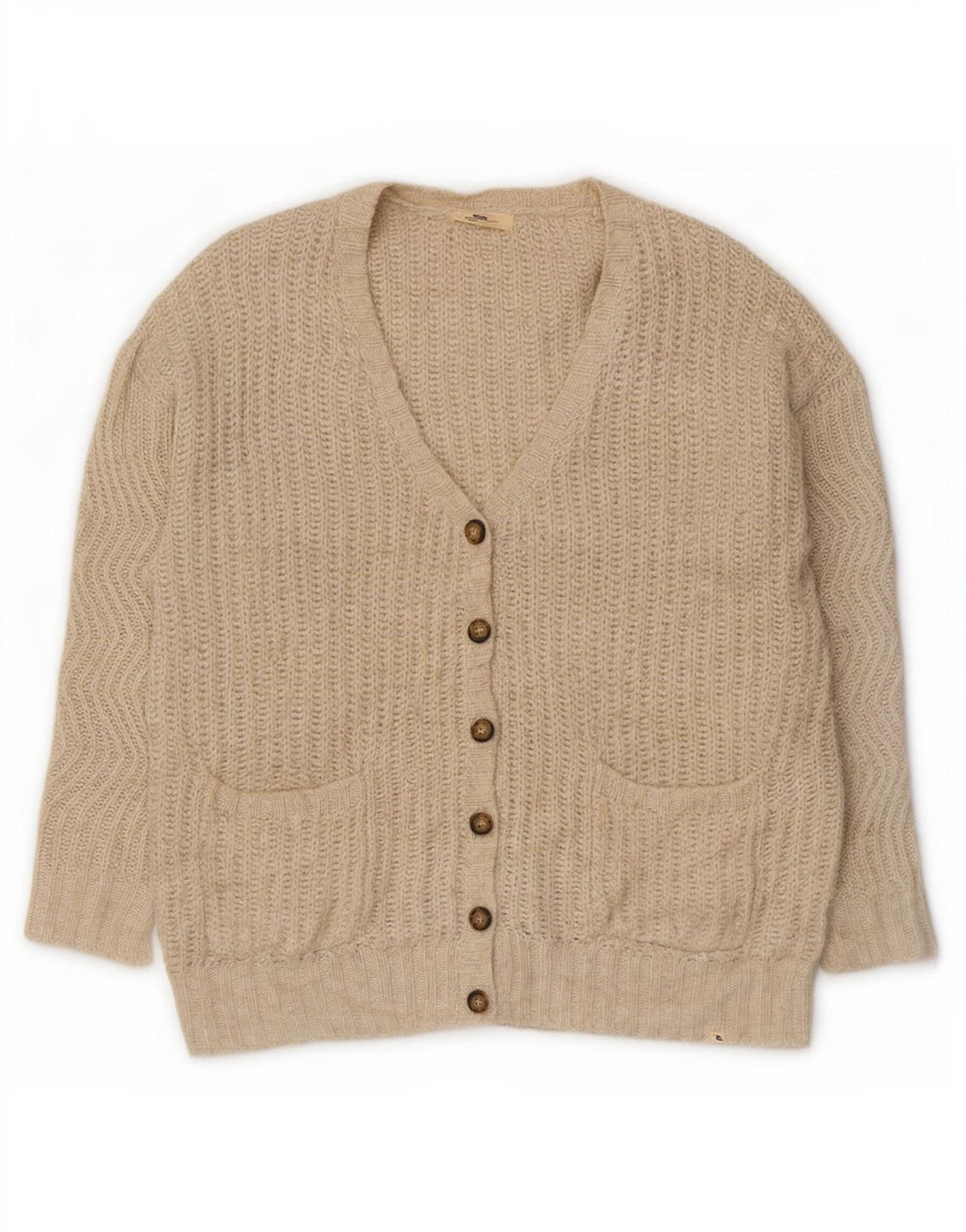 Maglione cardigan oversize da donna Rip Curl UK 14 Beige medio