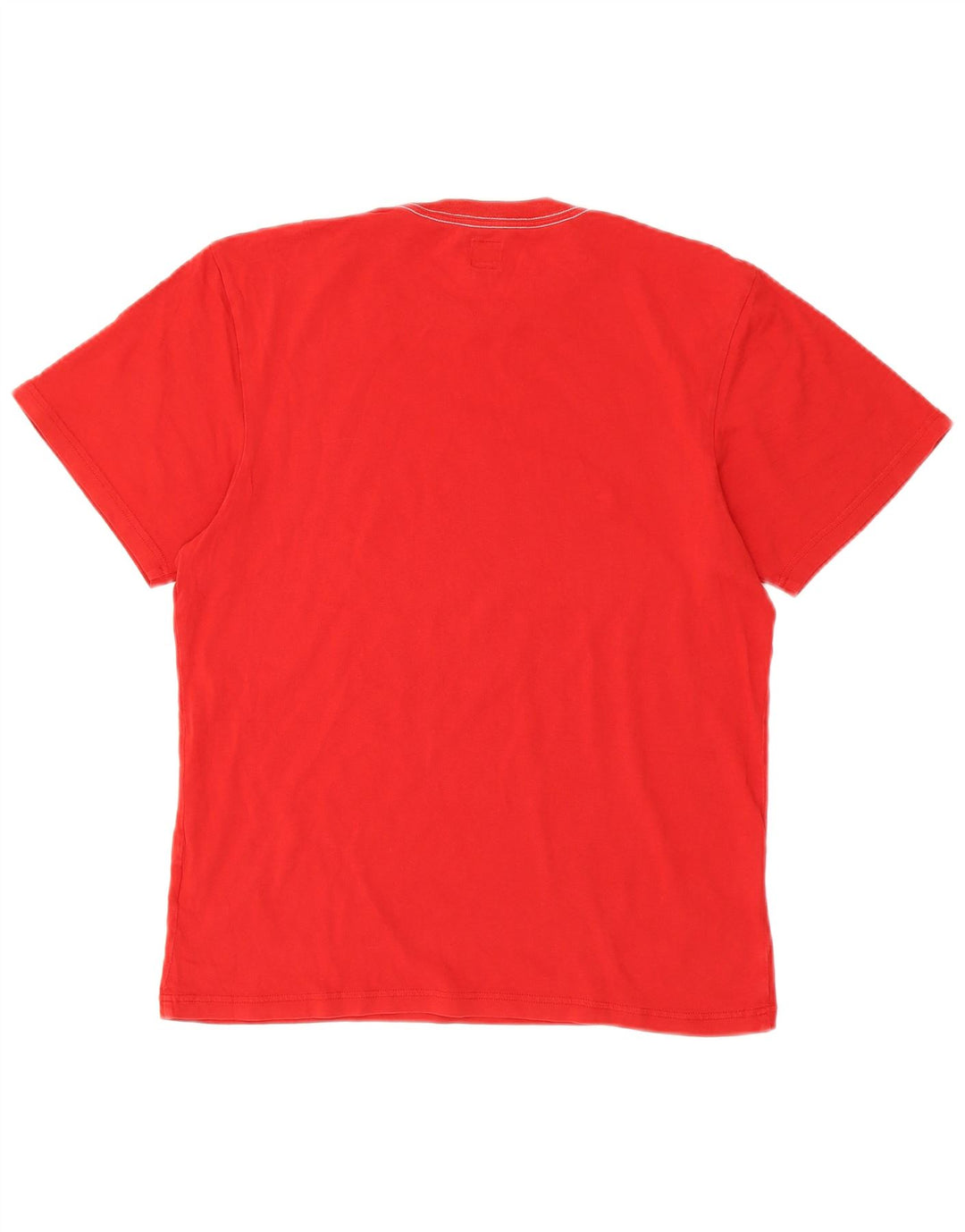 T-shirt grafica da uomo Adidas Top in cotone rosso medio