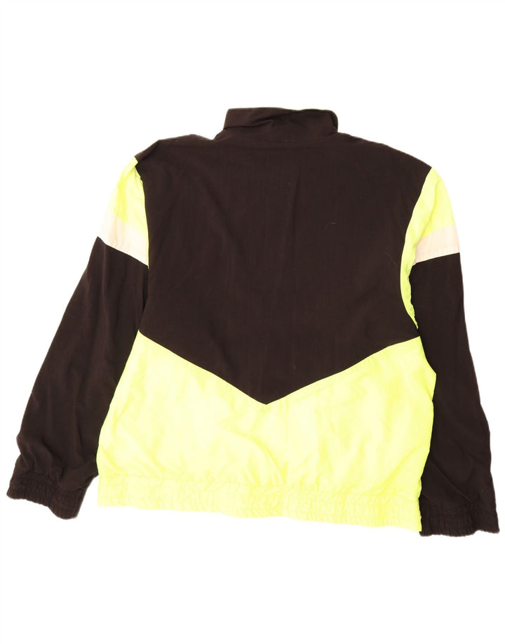 ERBACHER Giacca antipioggia grafica da uomo UK 40 Large Nero Colourblock Poliammide