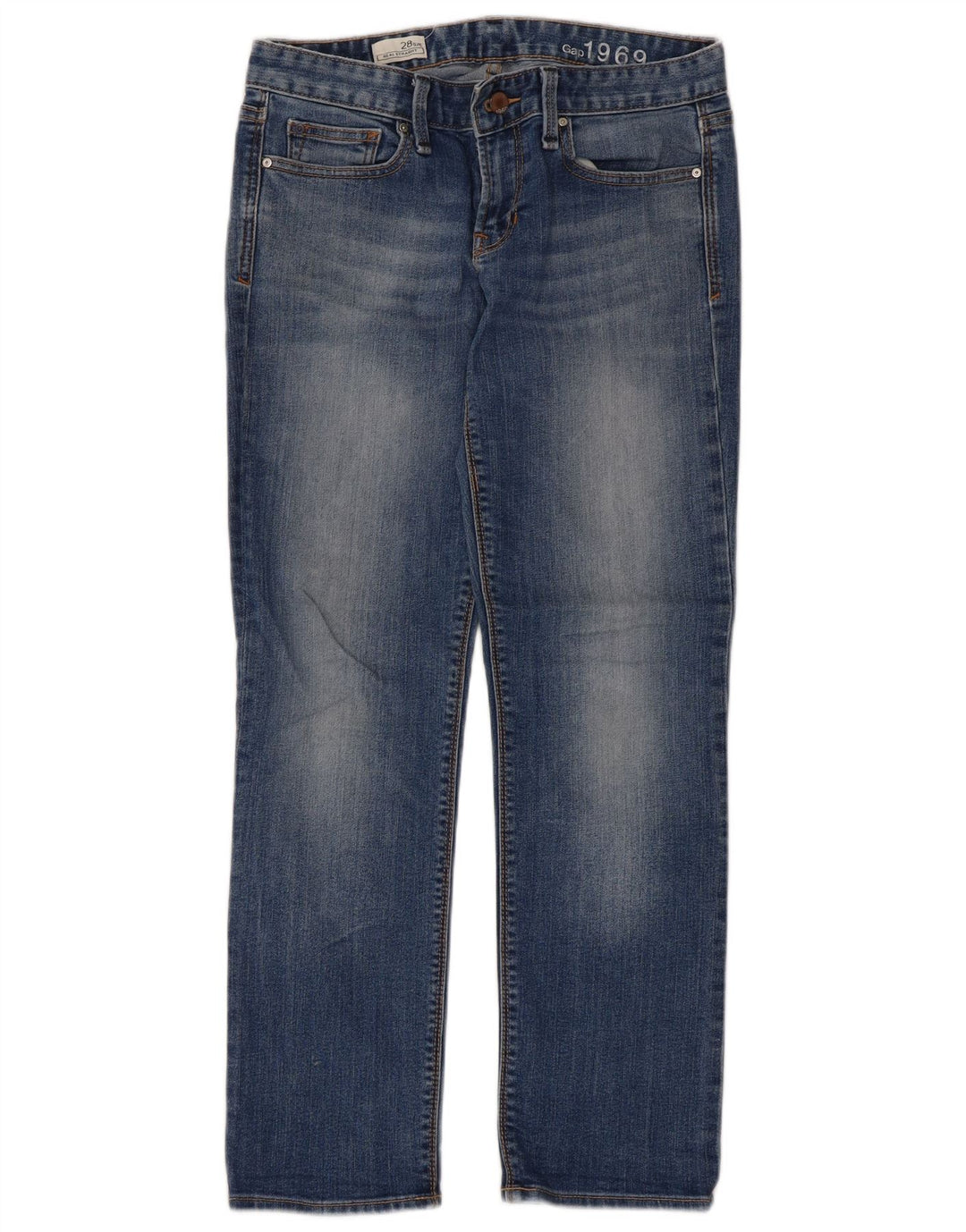 Jeans dritti da donna Gap W28 L27 cotone blu