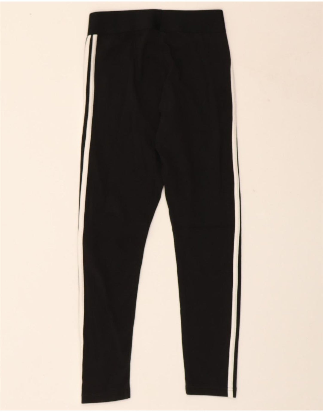 ADIDAS Womens Leggings UK 8/10 Small Black Cotton
