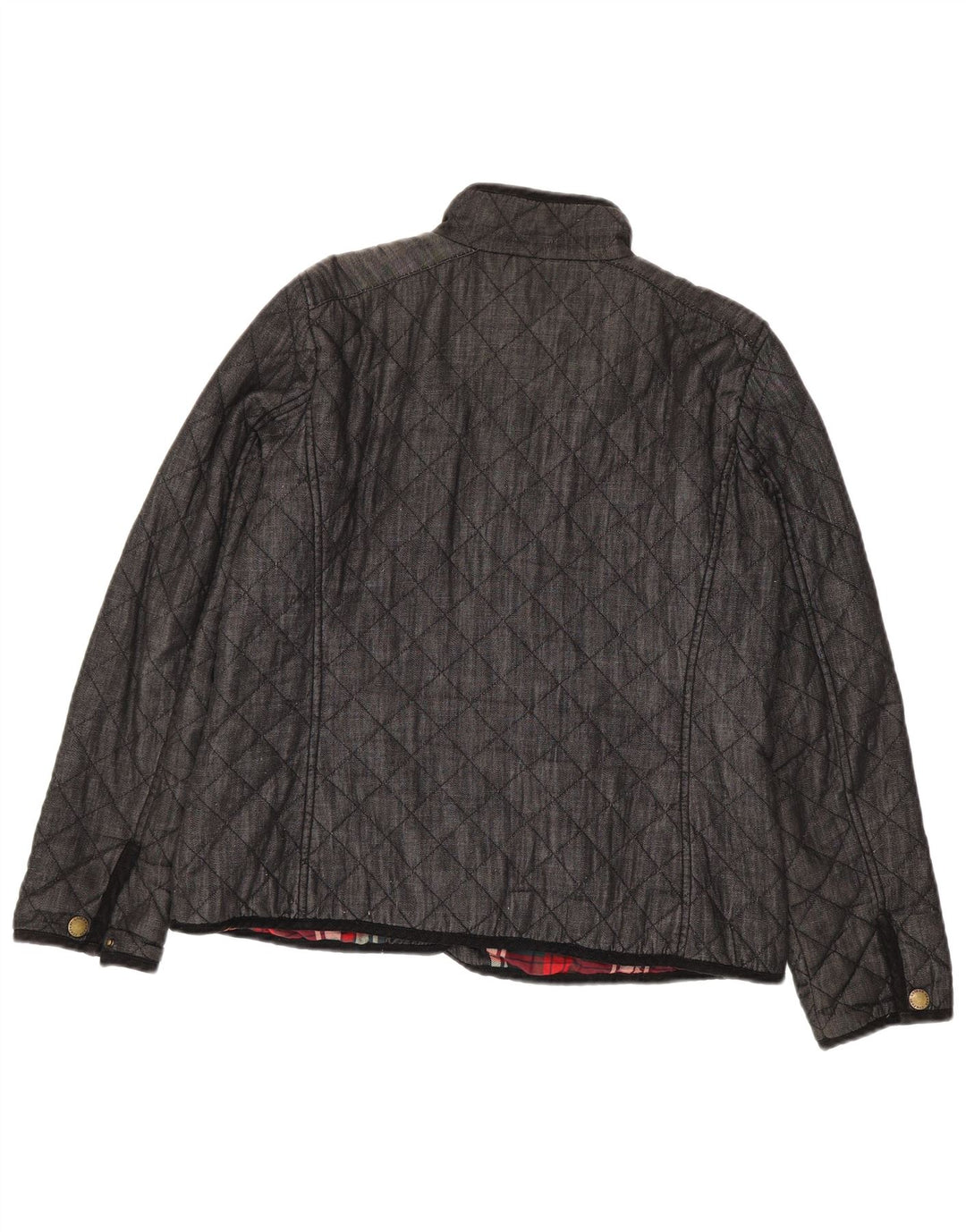 Giacca trapuntata da donna Ralph Lauren UK 16 grande cotone grigio