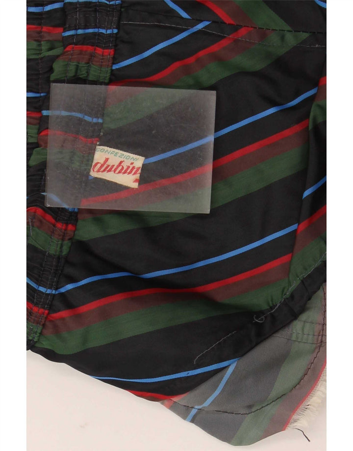 Pantaloncini da bagno da uomo Dubin medi a righe multicolori