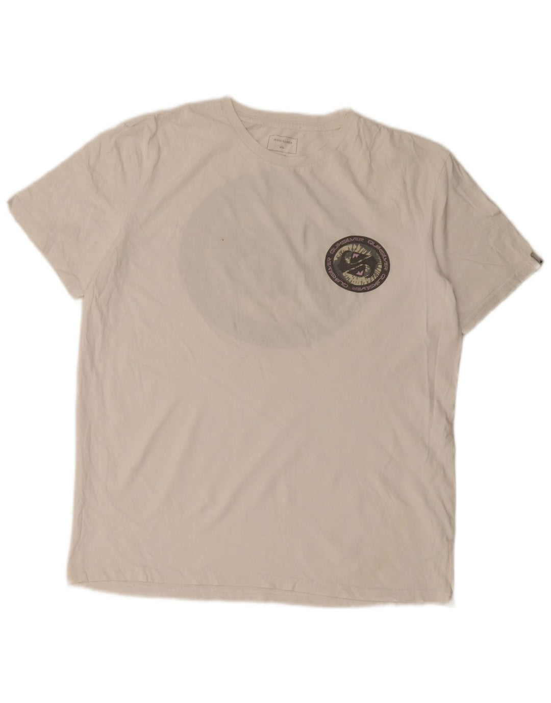 T-shirt grafica da uomo con vestibilità regolare Quiksilver, colore bianco medio