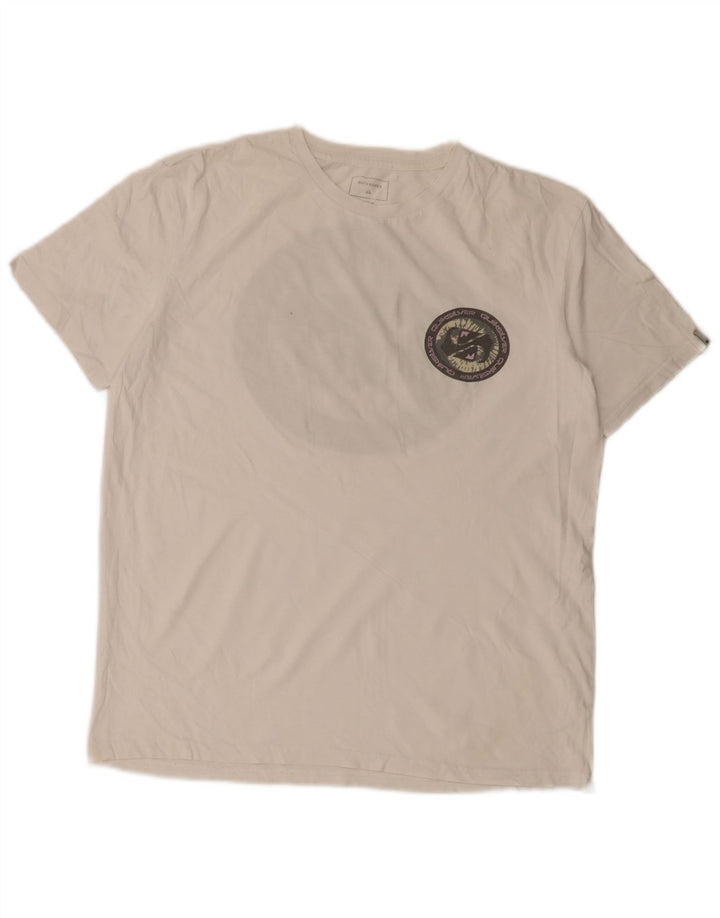 T-shirt grafica da uomo con vestibilità regolare Quiksilver, colore bianco medio