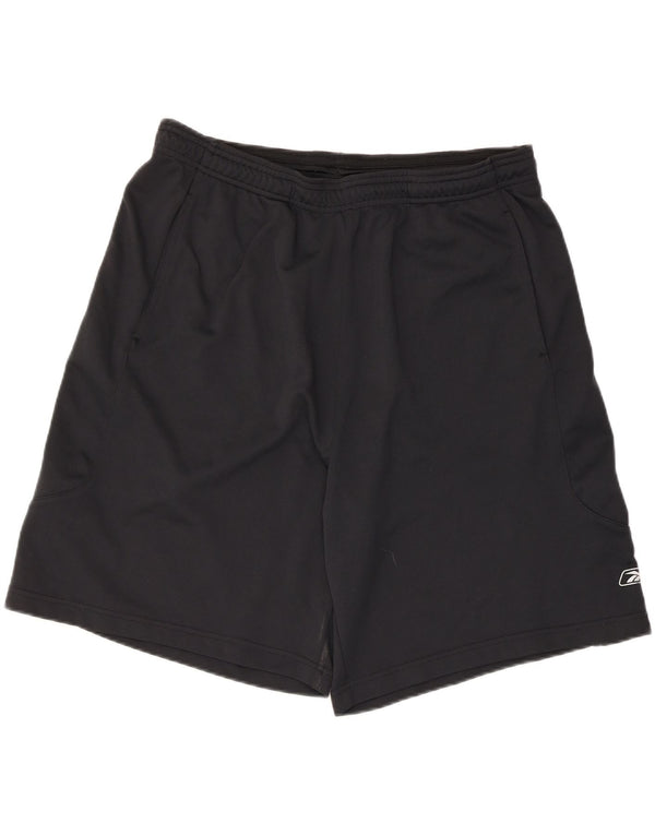 Pantaloncini sportivi Reebok da uomo XL neri in poliestere