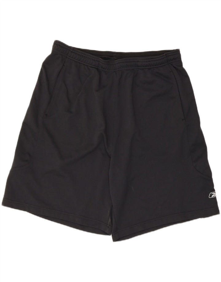 Pantaloncini sportivi Reebok da uomo XL neri in poliestere