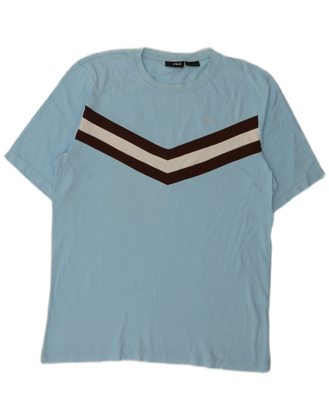 T-shirt Fila da uomo Top blu medio color block
