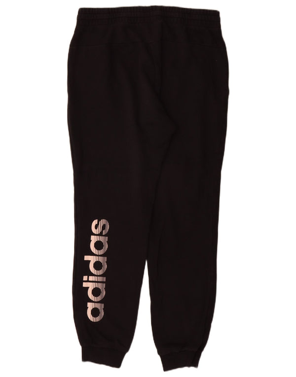 Pantaloni da tuta con grafica Adidas da donna Joggers UK 16/18 Large Nero