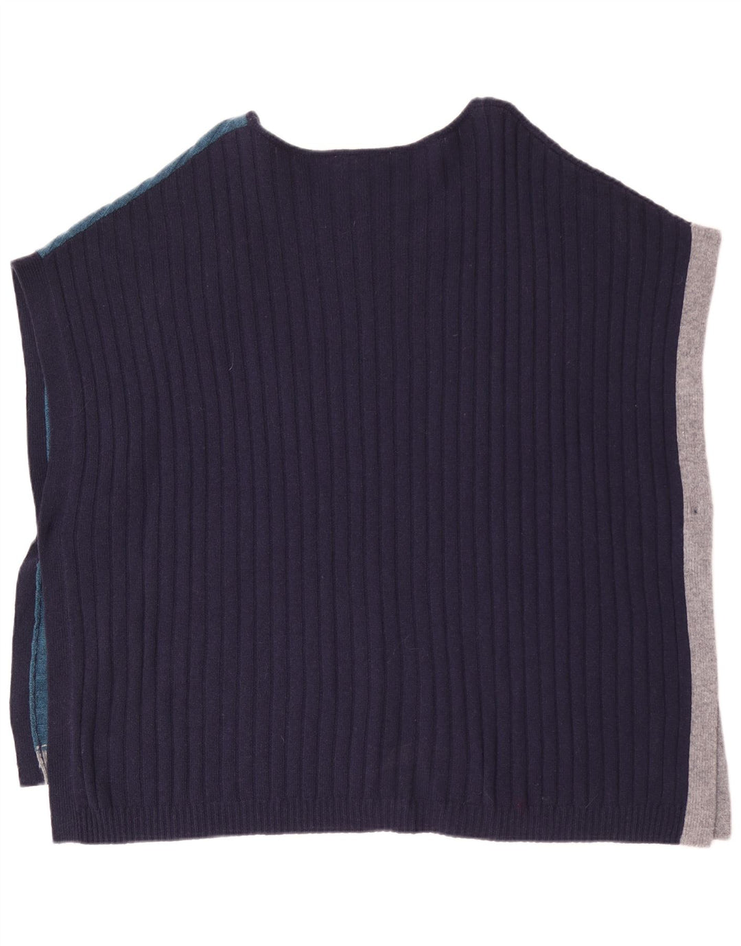 Maglione poncho da donna White Stuff UK 16 Large Blu Navy Colorblock