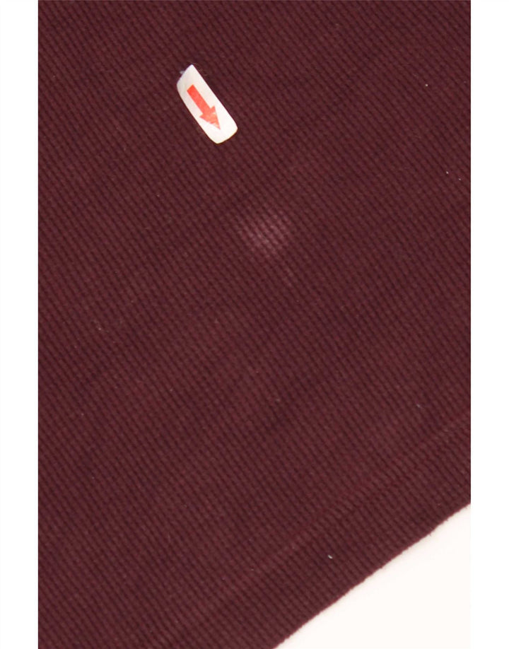 Gap Top da uomo a maniche lunghe in cotone bordeaux medio