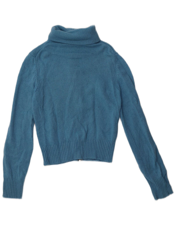 Maglione cardigan corto da donna Benetton UK 8 piccolo blu