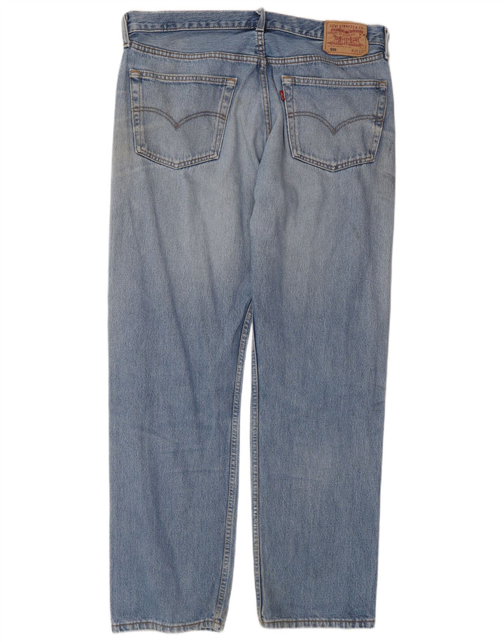 Jeans dritti da uomo Levi's W38 L32 in cotone blu