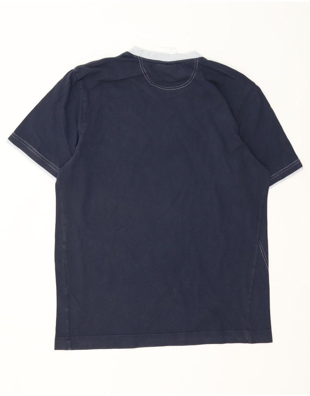 T-shirt grafica da uomo Adidas Top in cotone blu navy medio