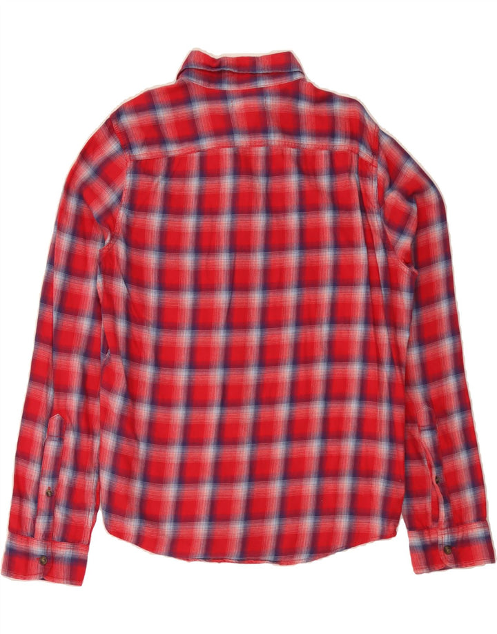 HOLLISTER Mens Flannel Shirt Large Red Check Cotton Vintage Hollister and Second-Hand Hollister from Messina Hembry 